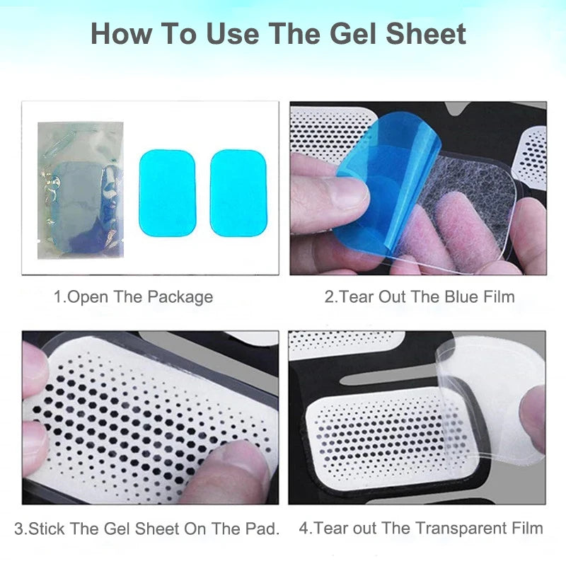 Gel Pads for EMS Hip and Abdominal ABS Trainer Weight Loss Muscle Stimulator Exerciser Replacement Massager Gel Patch